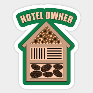 Insect hotel owner Sticker